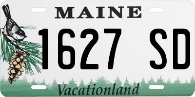 ME license plate 1627SD