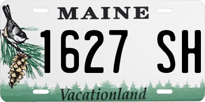 ME license plate 1627SH