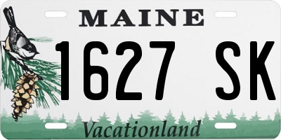 ME license plate 1627SK