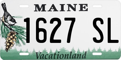 ME license plate 1627SL
