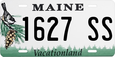 ME license plate 1627SS