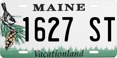 ME license plate 1627ST