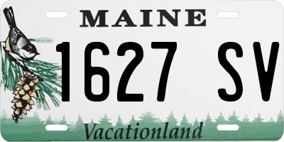 ME license plate 1627SV
