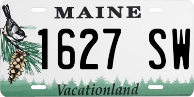 ME license plate 1627SW