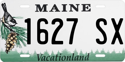 ME license plate 1627SX