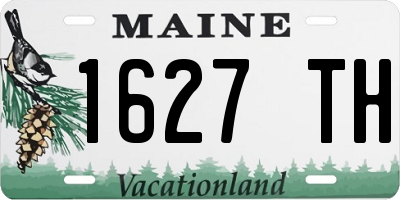 ME license plate 1627TH