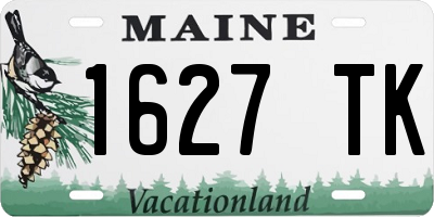 ME license plate 1627TK