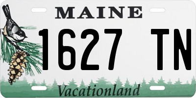 ME license plate 1627TN