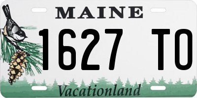 ME license plate 1627TO