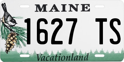 ME license plate 1627TS