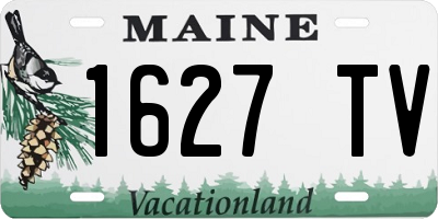 ME license plate 1627TV