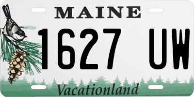 ME license plate 1627UW