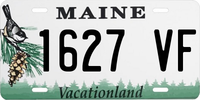 ME license plate 1627VF