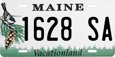 ME license plate 1628SA