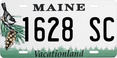 ME license plate 1628SC