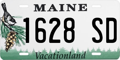 ME license plate 1628SD