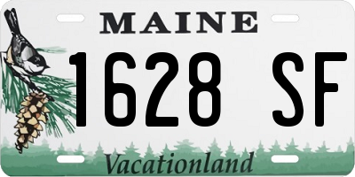 ME license plate 1628SF