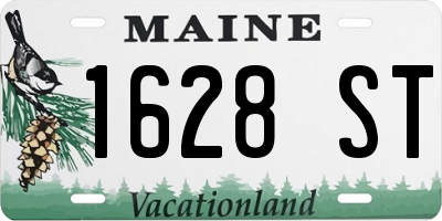 ME license plate 1628ST