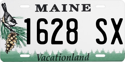 ME license plate 1628SX