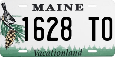 ME license plate 1628TO