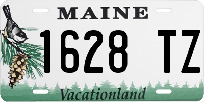 ME license plate 1628TZ