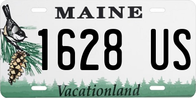 ME license plate 1628US