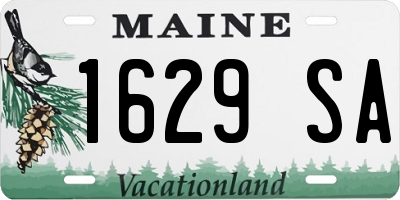 ME license plate 1629SA