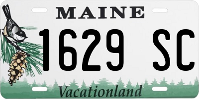 ME license plate 1629SC