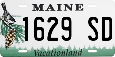ME license plate 1629SD