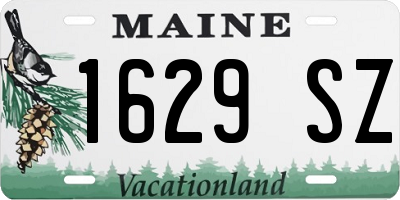ME license plate 1629SZ
