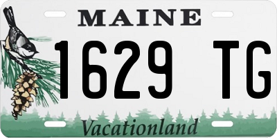 ME license plate 1629TG