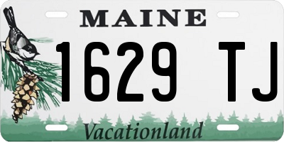 ME license plate 1629TJ