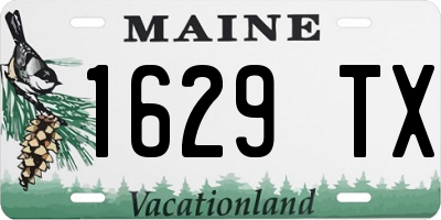 ME license plate 1629TX