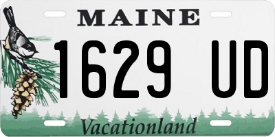 ME license plate 1629UD