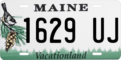 ME license plate 1629UJ
