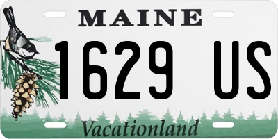 ME license plate 1629US