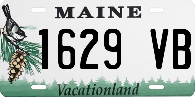 ME license plate 1629VB