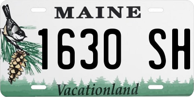 ME license plate 1630SH
