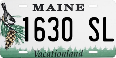 ME license plate 1630SL