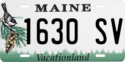 ME license plate 1630SV