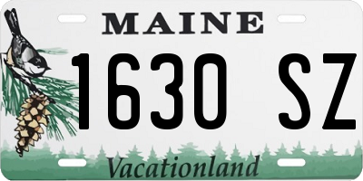 ME license plate 1630SZ