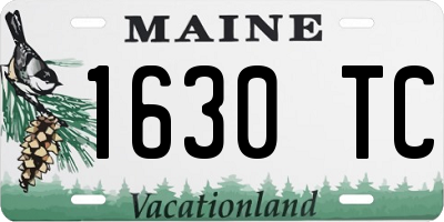 ME license plate 1630TC