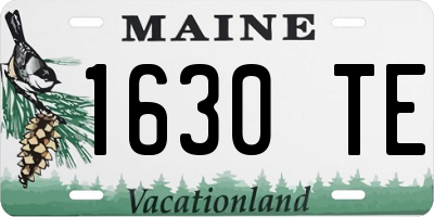 ME license plate 1630TE