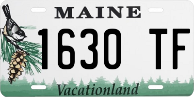 ME license plate 1630TF