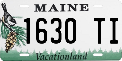 ME license plate 1630TI
