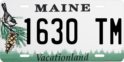ME license plate 1630TM