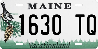 ME license plate 1630TQ