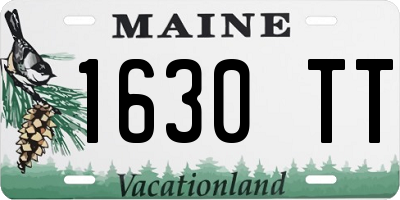 ME license plate 1630TT