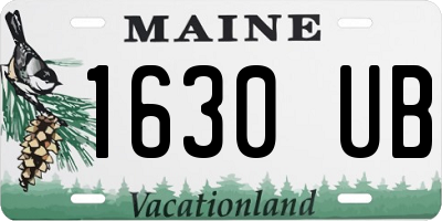 ME license plate 1630UB