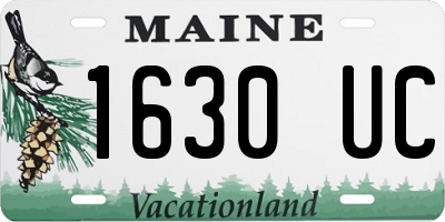 ME license plate 1630UC